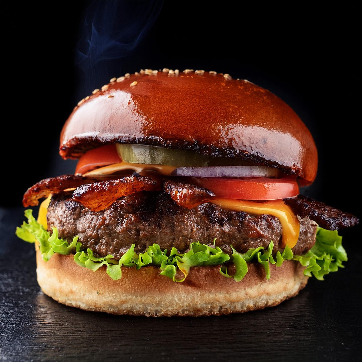 BBQムーンのハンバーガー
