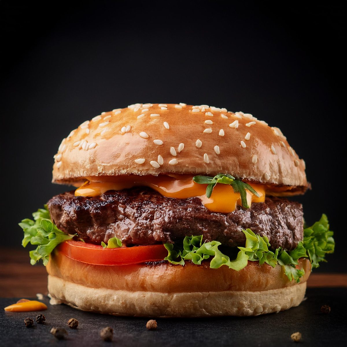 ヘビームーンのハンバーガー